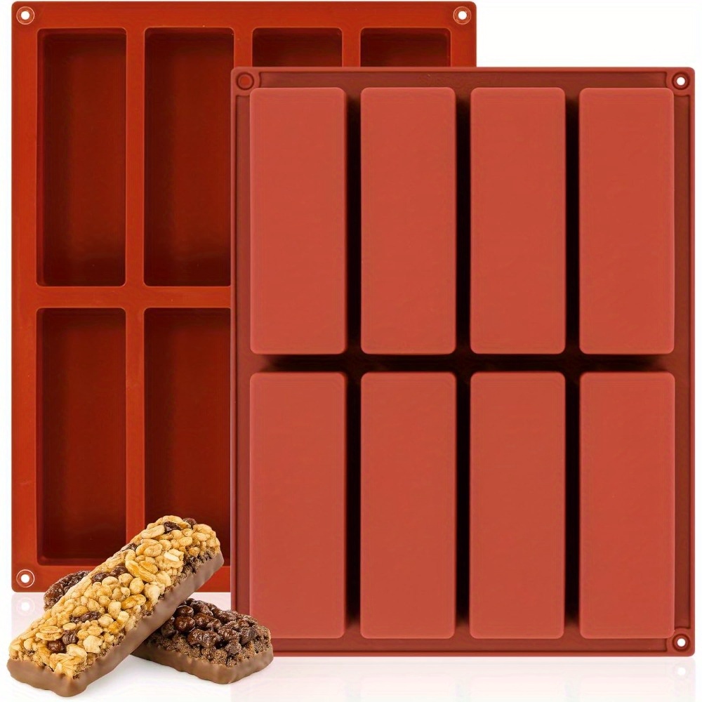 Protein Bar - 1 Stück Silikon-Granola-Stabform mit 8 Mulden