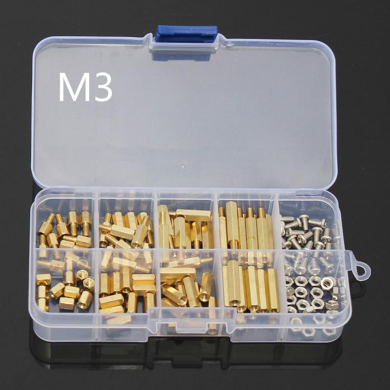 Nuts Mix - 120 stücke M3 Männlich Weiblich Messing