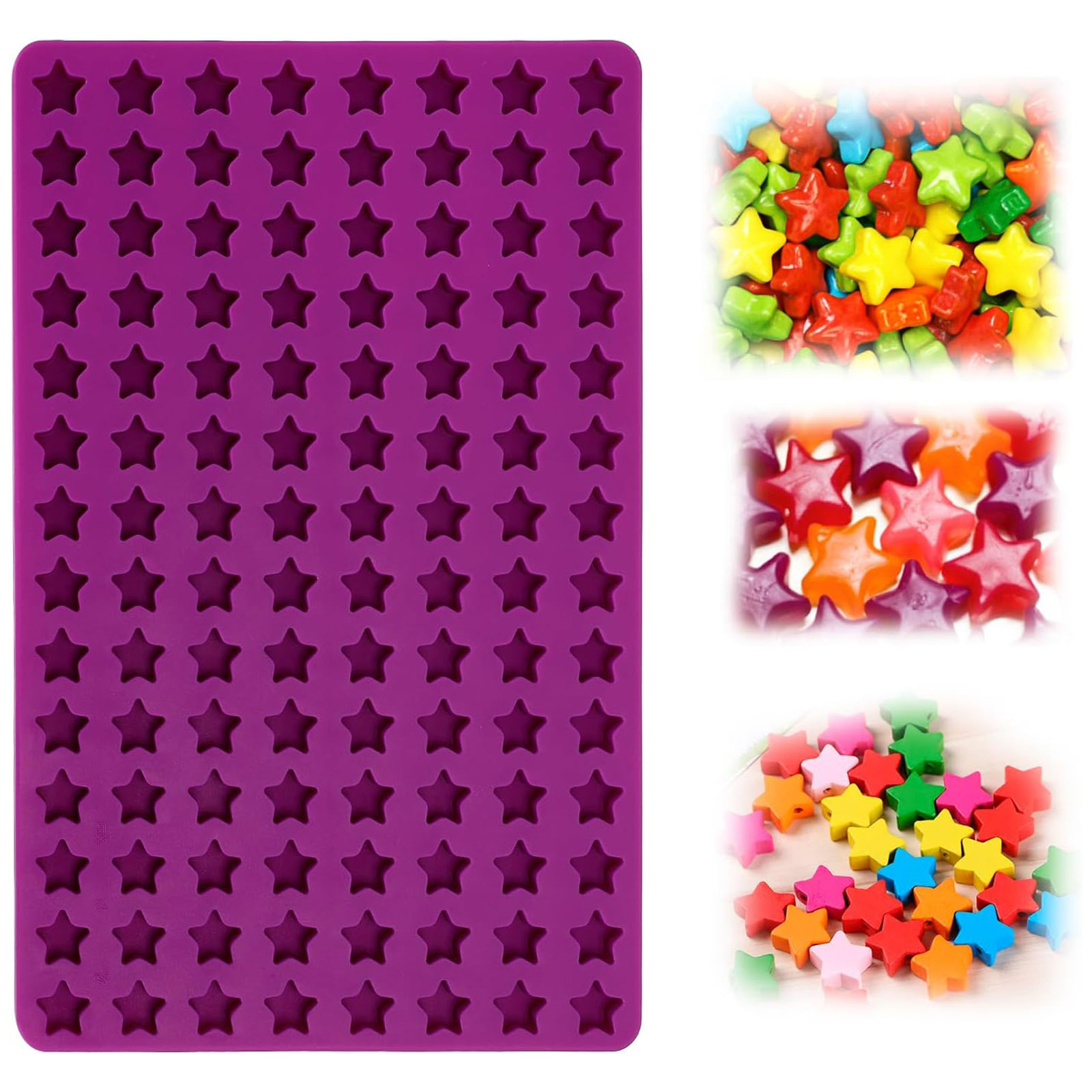 Gummy Candy - 112-fach Silikonform mit Mini-Sternen – Lustig