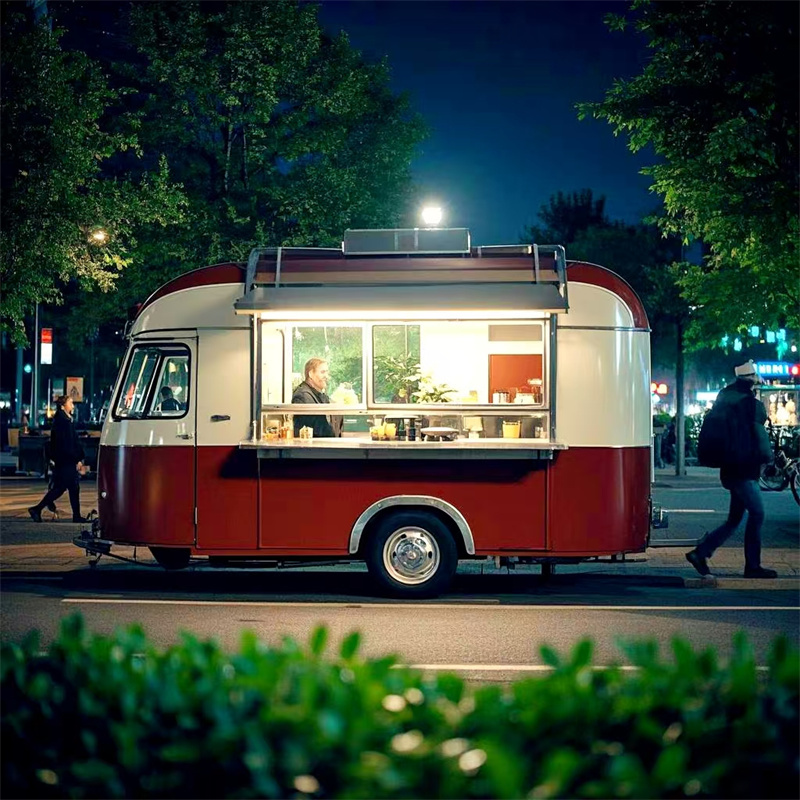 Food Snacks Catering - Tragbarer Mobiler Imbisswagen Anhänger Kommerzieller Catering-Kiosk