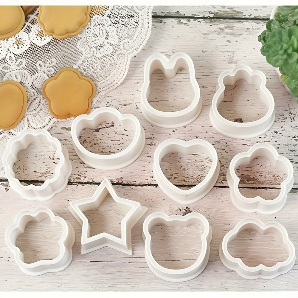 Cookies Pack - 10-teiliges Keks-Ausstechformen-Set Tier-, Stern-, Herz- &