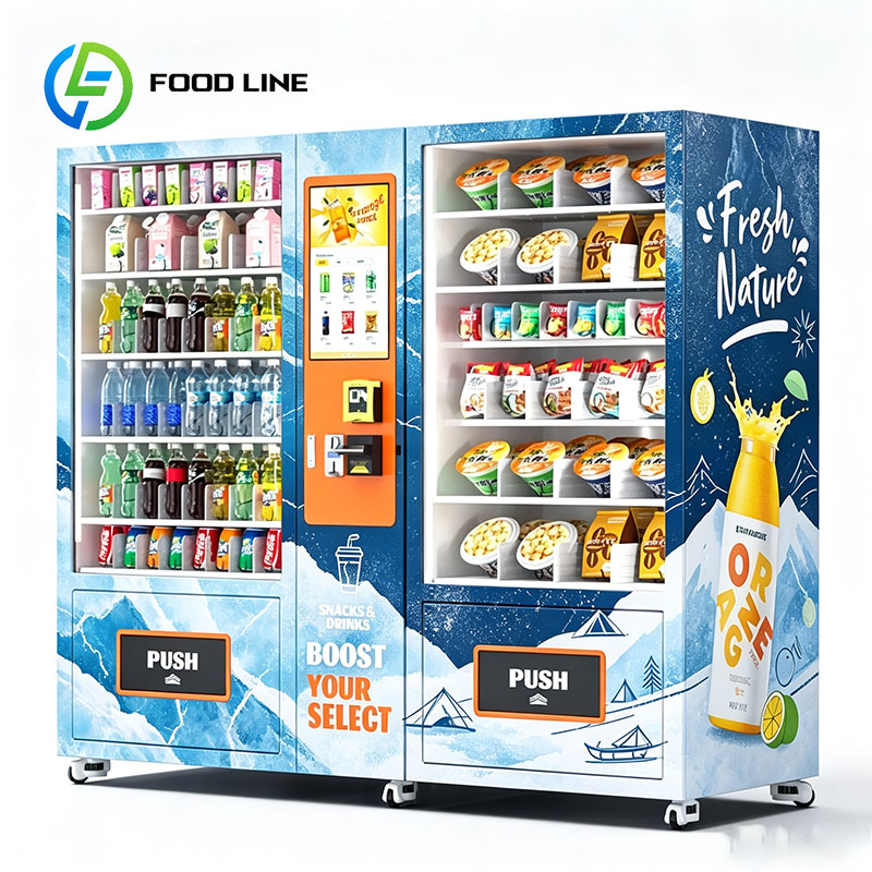 Food Snacks Drinks - Lebensmittelautomat Verkaufsautomat Snack-Kombi-Automat Cracker Granola-Riegel Süßigkeiten