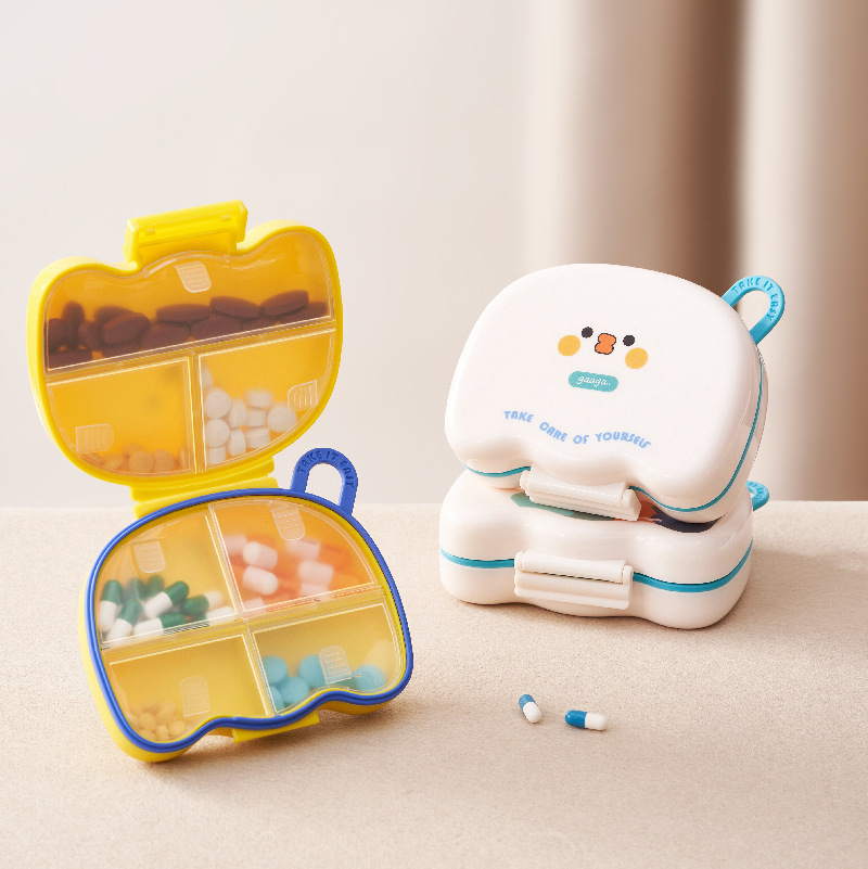 Seaweed Snack - Tragbare Mini-Medizinbox mit mehreren Gittern, persönlicher