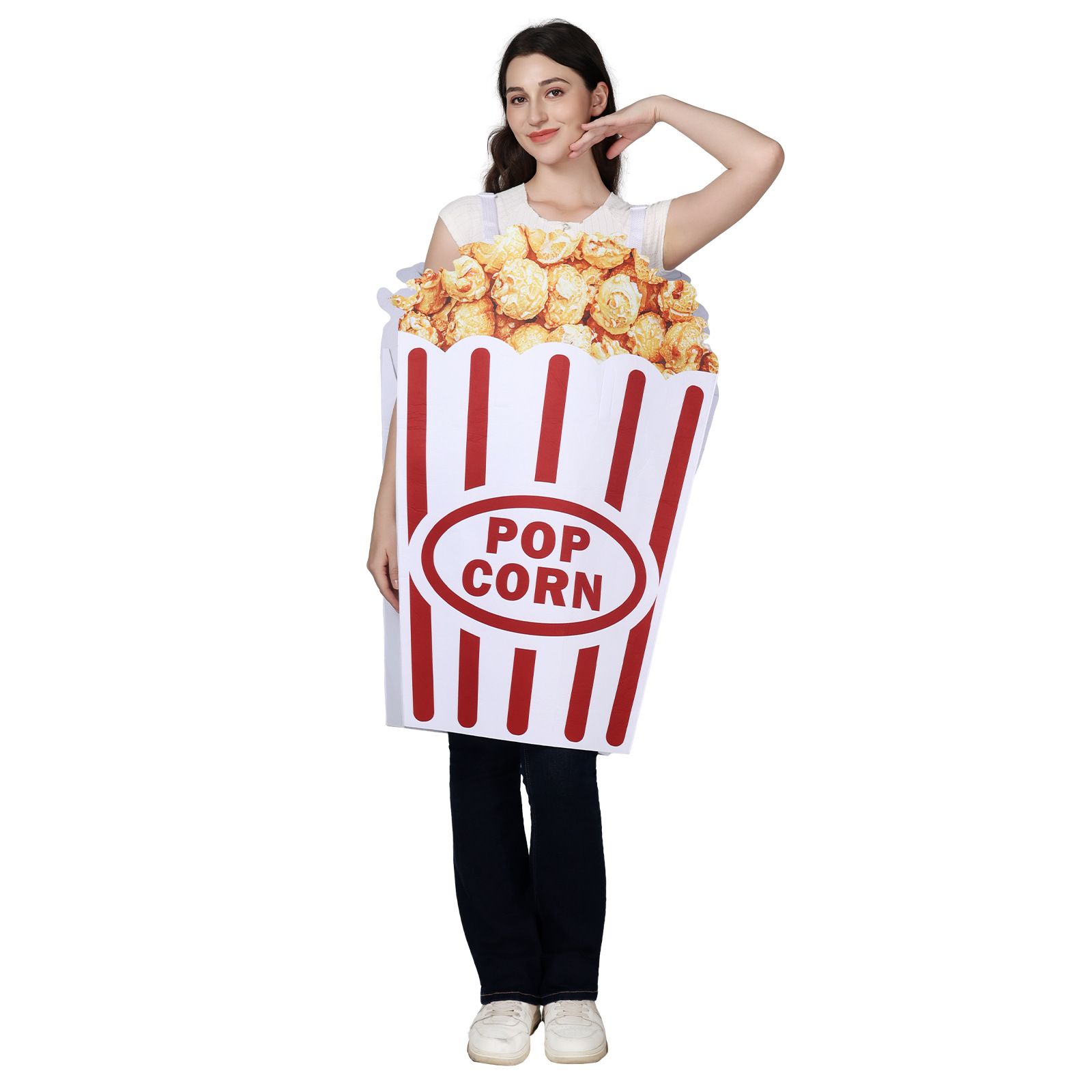 Erwachsenen-Popcorn-Box-Kostüm – Popcorn Bewertung und Preis